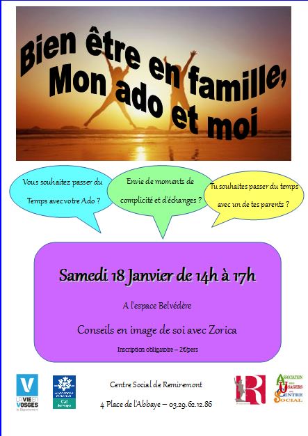 Bien être en Famille, mon ado et moi